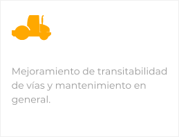 Mejoramiento de transitabilidad de vías y mantenimiento en general.